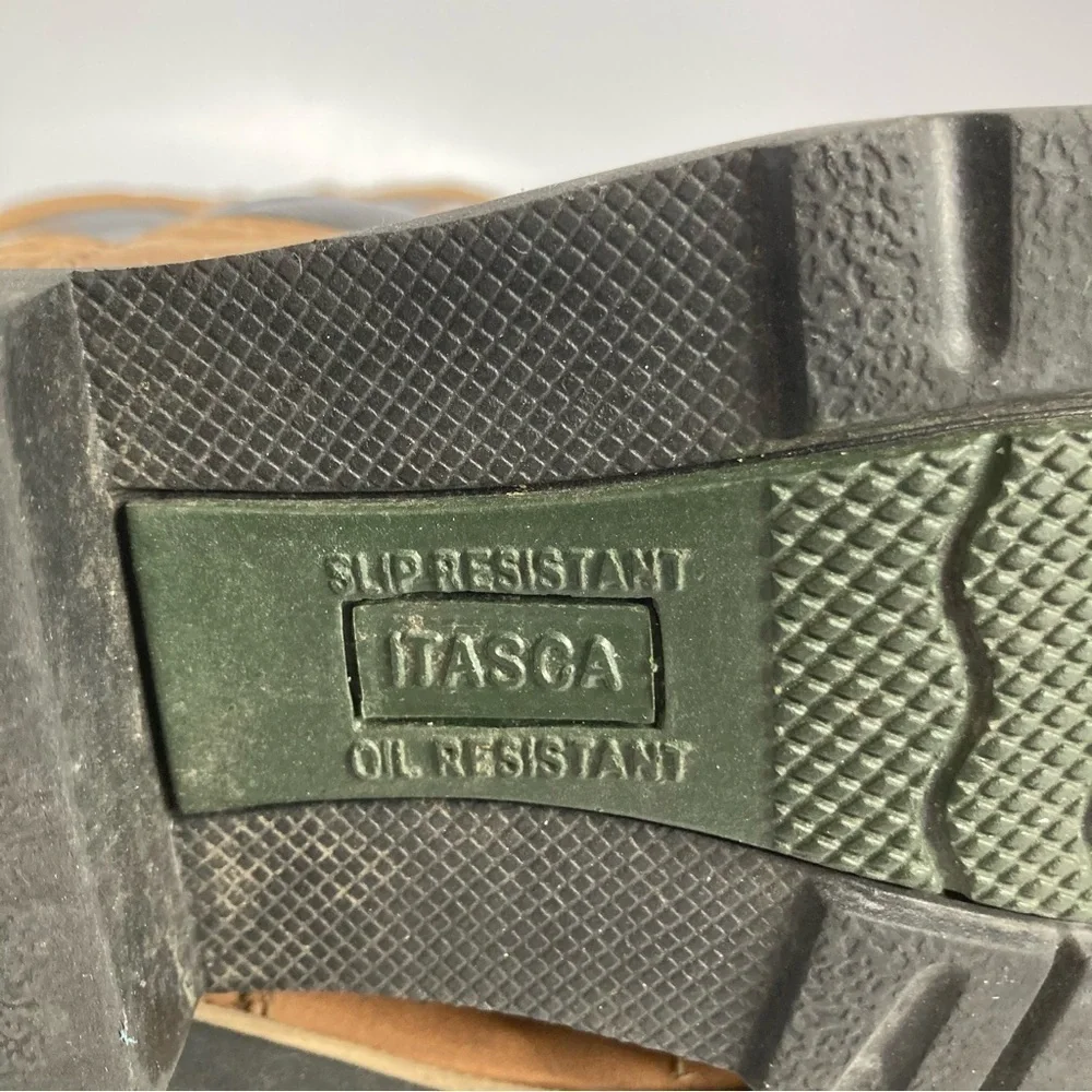 Itasca leather boots buckaroo black‎ size 12